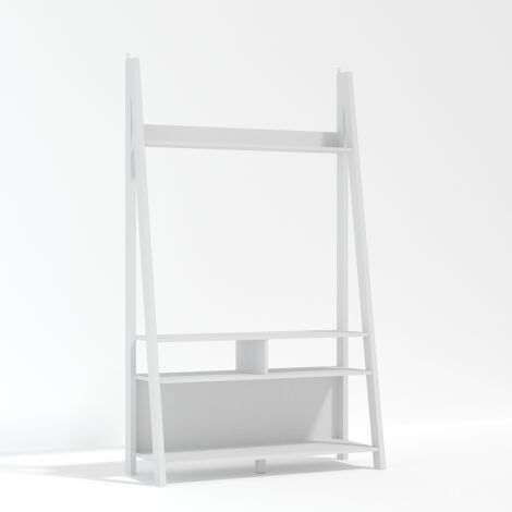 Tiva Ladder TV Unit - MDF - L38.6 x W105 x H175.4 cm - White