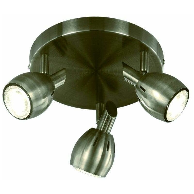 Tivoli bronze ceiling light 3 bulbs