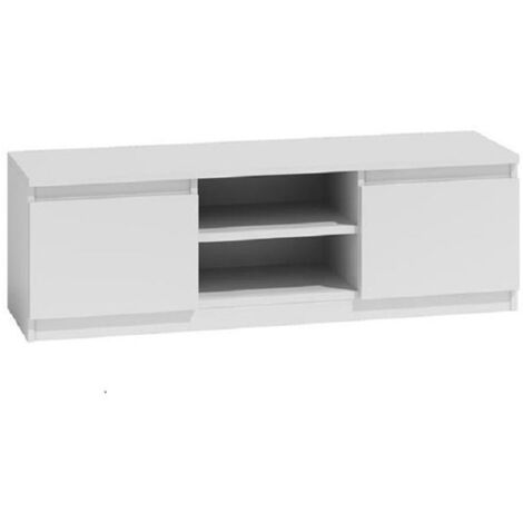 TIVOLI - Mueble de televisión bajo moderno - 40x120x36 - 2 cajones + 2 puertas - almacenamiento moderno para equipos de TV/audio/video