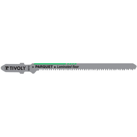 Tivoly – Lames de scie sauteuse pour parquet – 2 pièces – Coupe courbe précise – Lame bimétal pour coupe fine et sans éclats – Longue durée de vie