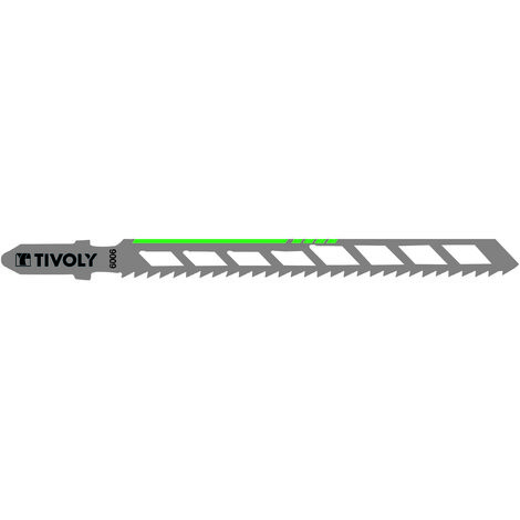 Tivoly • 2 Lames de Scie Sauteuse • Coupe Droite • Coupe Précise • Attache Type T • Pour la Menuiserie