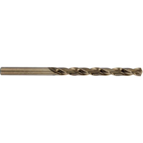Tivoly • Ø: 6 / Foret métaux HSS-E5 (Cobalt 5%) -Revêtu GOLD -DIN340 -h8 -Série longue -Pointe en croix / L: 139