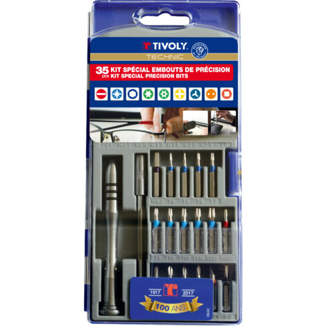 Tivoly • Box mit 35 Präzisions-Schraubendreher-Bits