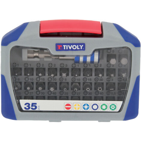 Tivoly • Caja de 35 puntas de atornillar estándar
