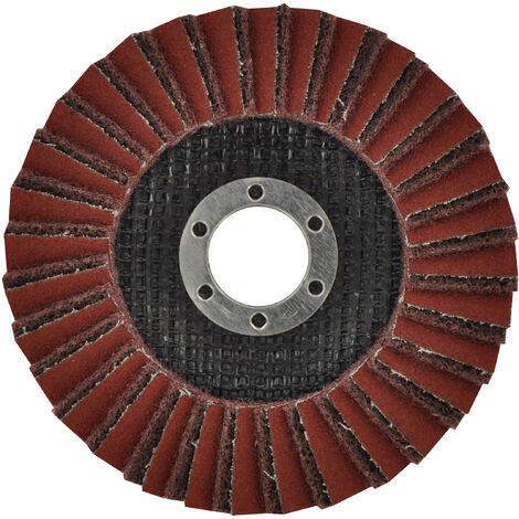 Tivoly • Disque Lamelles Combinées • Ø115mm • Grain Corindon : 80 • Excellente Finition • Pour Ponçage sur Métaux • Pour Ponçage sur Bois