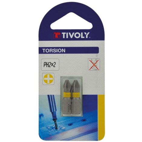 TIVOLY - Embout torsion PH 3 L25 blister de 2