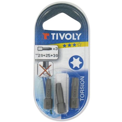 TIVOLY - Embouts torx 20/25/30 blister