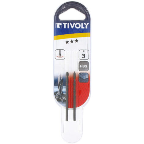 TIVOLY - Foret métaux TX d.3.0 mm blister de 2
