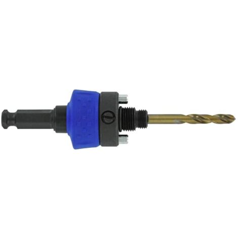 TIVOLY husillo universal metal cobalto , Husillo universal QUICK CLICK Tivoly Sistema universal para cambiar fácilmente sierras de corona independientemente del diámetro Co