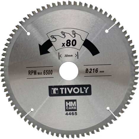 Tivoly • Lama per sega circolare • Ø160mm • 40 denti in metallo duro • Per sega portatile • Per taglio multimateriale