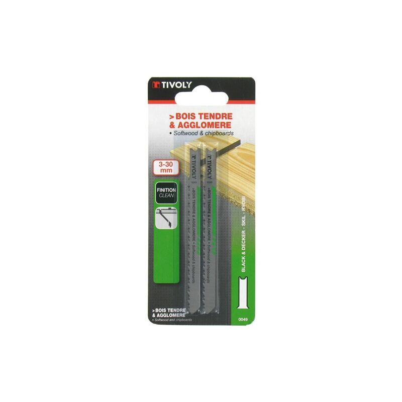 Lame scie sauteuse bois - Black&Decker - Tivoly