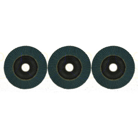 Tivoly •  Lot 3 xDisques à lamelle Zirconium, spécial décapage Bois et Métal,  Ø125mm G40