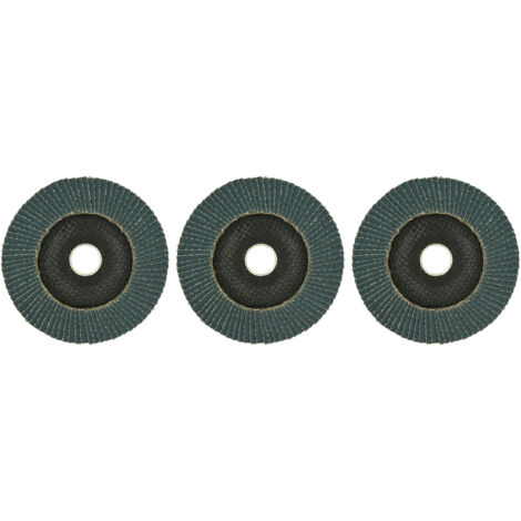 Tivoly •  Lot 3 xDisques à lamelle Zirconium, spécial décapage Bois et Métal,  Ø125mm G60