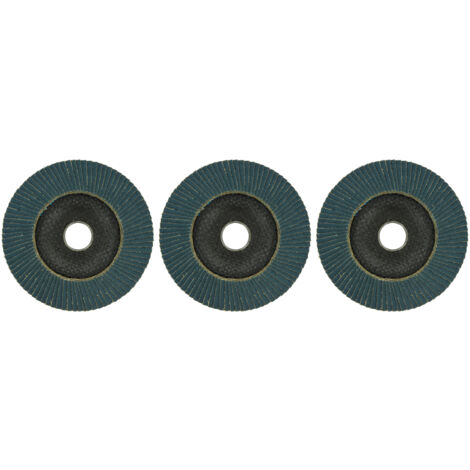Tivoly •  Lot 3 xDisques à lamelle Zirconium, spécial décapage Bois et Métal,  Ø125mm G80
