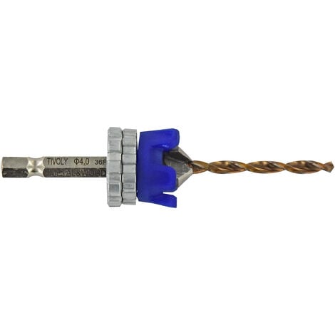 Tivoly • Mèche & Fraise 2en1 Bois Metal Technic, Queue hexa, Usage intensif Ø 4mm