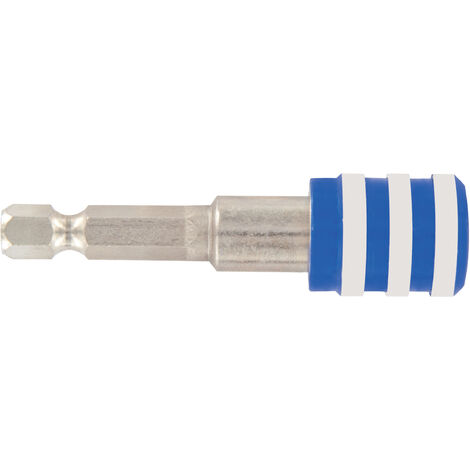 Tivoly – Porte-embout quick-change L60mm – Attache hexagonale Ø6,35mm – Changement rapide pour perceuses et visseuses – Aimantation pour maintien embout