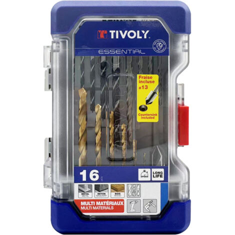 Tivoly • -RANGER caja set 16 piezas -Perforación especial para metales / hormigón / madera
