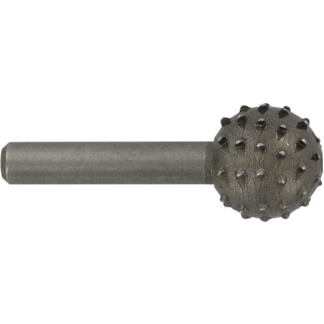 Tivoly • Rape sur tige sphérique Ø 15mm queue 6mm • Pour perceuse-visseuse • Acier HCS haute teneur en carbone • Adapté au travail de tout type de bois