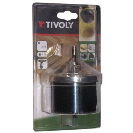 TIVOLY - Scie cloche pour bois et cloison diam.65mm prof.40mm sc