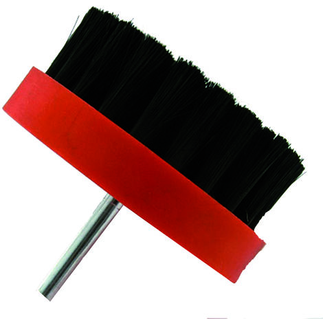 Tivoly • Spazzola Lucidante • Ø80mm • Attacco Cilindrico Ø6mm • Per Pulire Il Legno • Per Pulire La Pelle