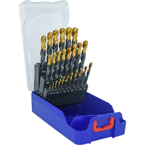 Tivoly • T-Box juego de 25 brocas para metal Steam Tin TECHNIC HSS de Ø1 a 13 mm por 0,5 mm