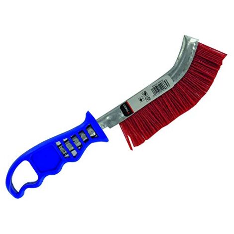 TIVOLY XT20251006173 - Spazzola a mano ergonomica, convessa, filo di nylon abrasivo