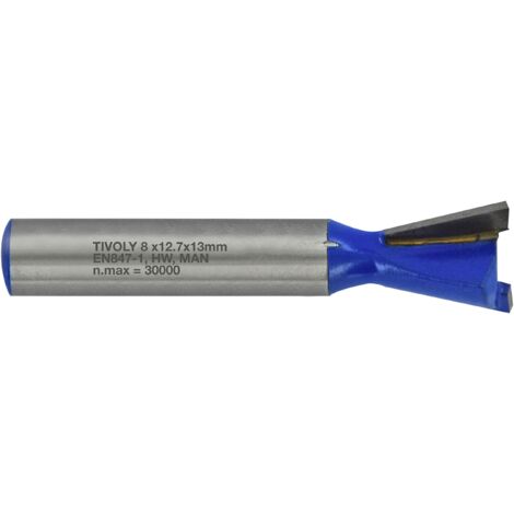 Tivoly XT60642067861 fresatrice Fresa a a coda di rondine Ø 14,3 mm, blu