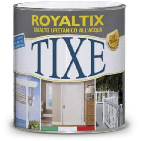 TIXE 615601 Royaltix Smalto Uretanico all'Acqua, Vernice, Bianco Lucido, 10 x 10 x 20 cm