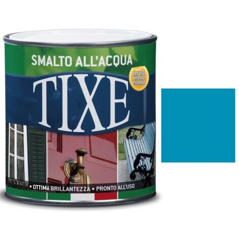TIXE Aquatix Smalto Acrilico all’Acqua Blu Lucido – per legno, ferro e metalli 500ml