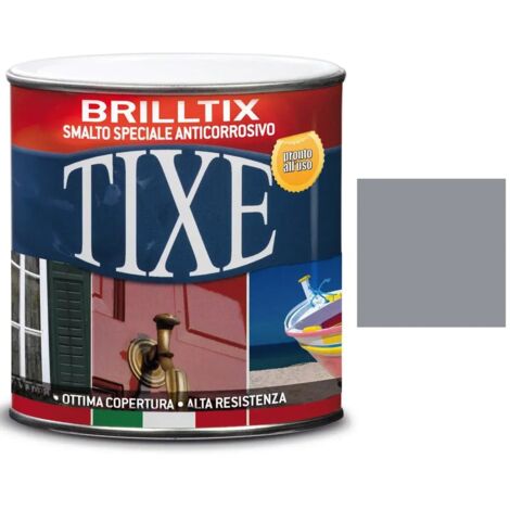 TIXE Brilltix Smalto antiruggine per ferro e metalli 500ml - Grigio perla