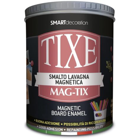 TIXE MAG-TIX SMALTO LAVAGNA MAGNETICA, nero, 1 Litro