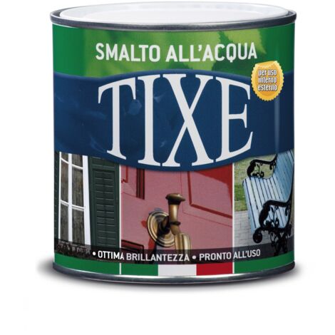 TIXE Smalto all'Acqua – Finitura Lucida e Resistente per Legno e Metallo, Marrone Brillante 500 ML