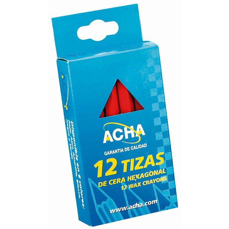 

Tiza Cera Hexagonal 12cm Negro Paquete 12 Pzs 45-026 D Acha