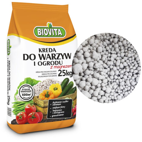 Tiza vegetal granulada con magnesio 25 kg