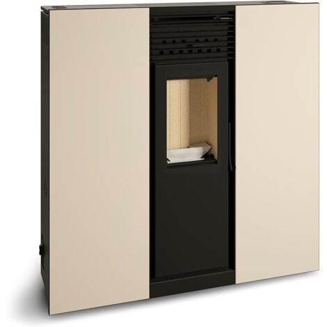 TJ - Estufa de Pellets Canalizable de Pasillo Modelo Pegaso de 10 kW - Color Blanco