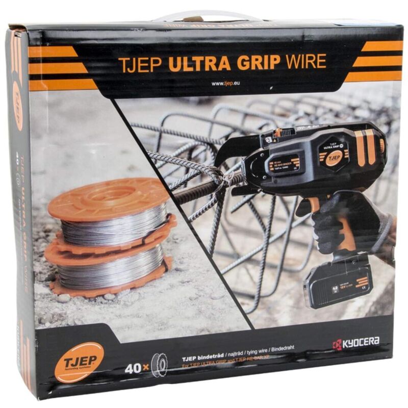 TJEP 124153 Ultra Grip Galvanized Wire 0.8mm - Pack of 40 reels (Senco 08A40)