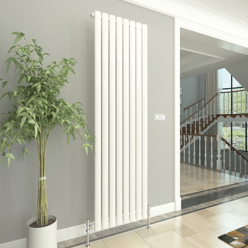 Image of T&K Vertical White Single Radiator Oval&hellip;