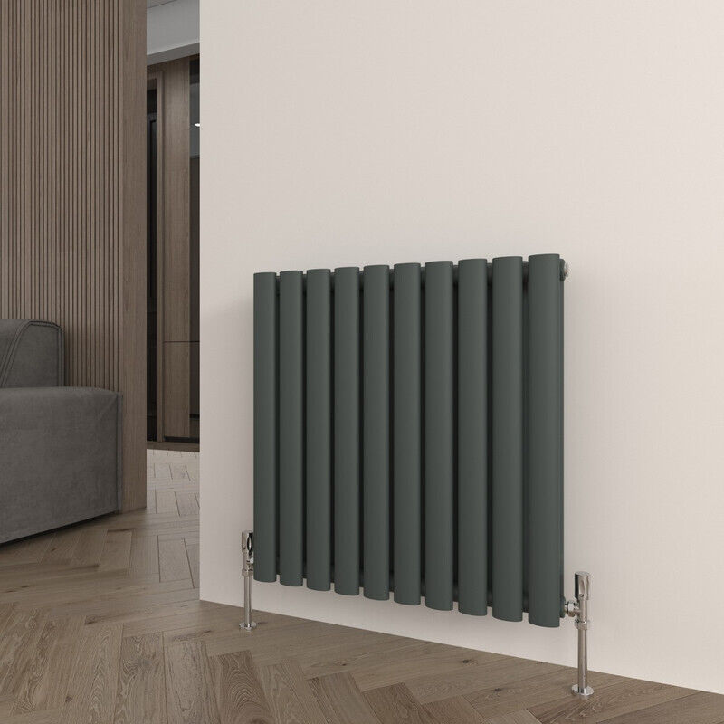 Image of T&K Horizontal Anthracite Double Radiator Oval&hellip;