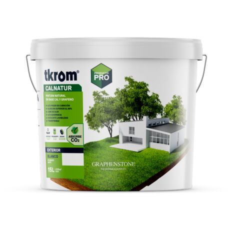 Tkrom Pintura exterior natural Calnatur Blanco mate 4 Lt