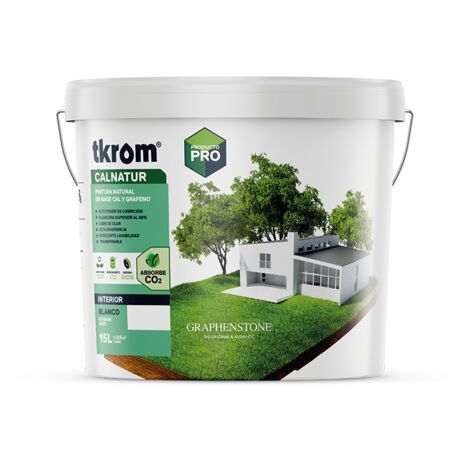 Tkrom Pintura Interior natural Calnatur Blanco mate 4 Lt