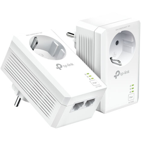 TL-PA7027P KIT CPL TP-LINK AV1000 2P Gigabit Passthrough PW TP-LINK AV1000 2-Port Gigabit Passthrough Powerline Starter Kit