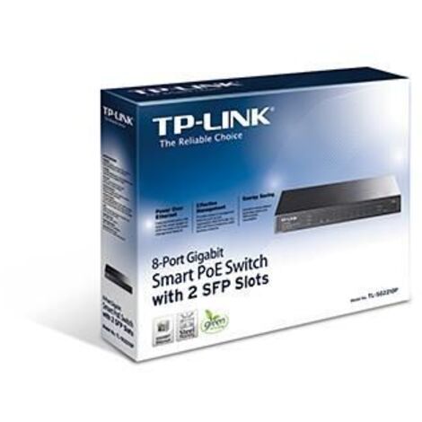 TL-SG2210P Gestionado L2 Gigabit Ethernet (10/100/1000) Energía sobre Ethernet (PoE) Negro
