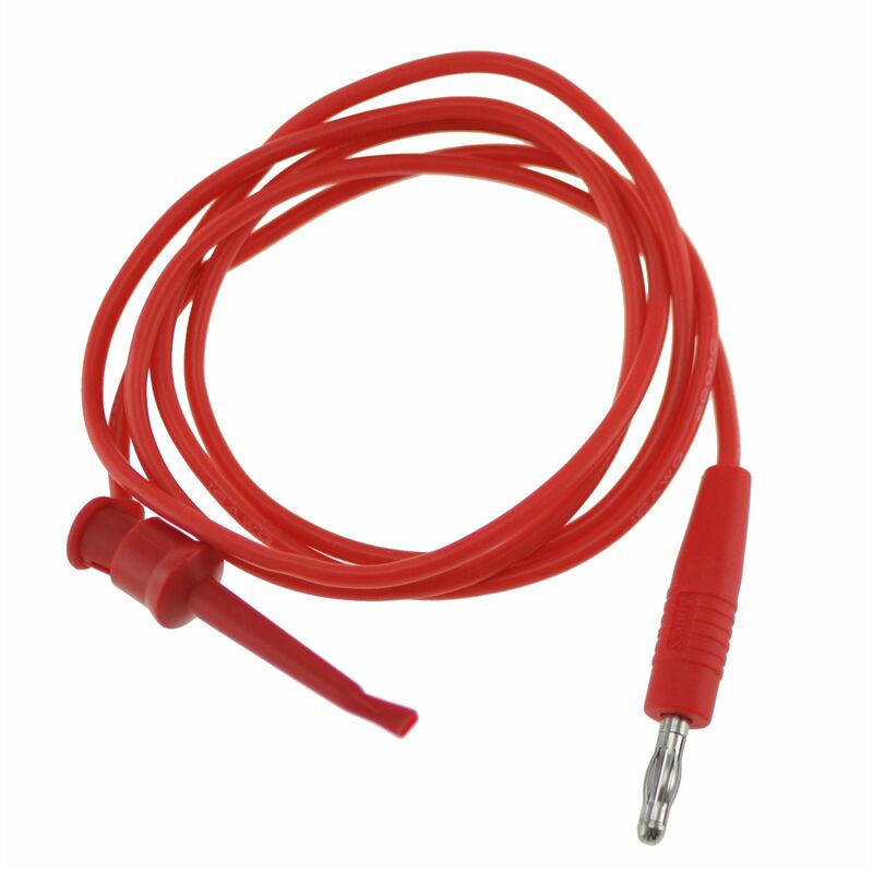 

TL22080 Cable punta de prueba con gancho y conexion banana cable 1 metro 16AWG