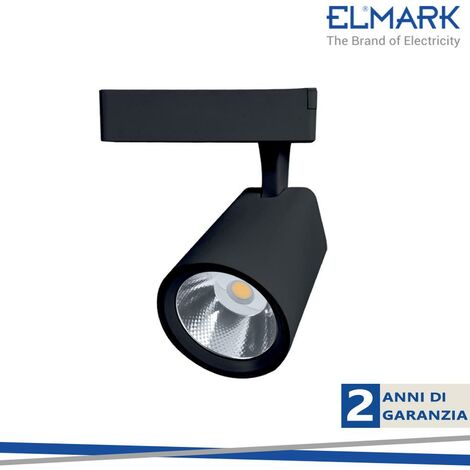 TL5020 COB TRACK LIGHT 20W 4000K 36  NERO MONOFASE                                                       - Luce NATURALE