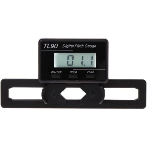 TL90 Écran LCD Numérique Jauge Vis avec Capteur Gyroscopique pour Avion Hélicoptère ST250-800 Mesure Taille Règle Biseau Hauteur Profondeur Angle Rapporteur Azimut Pliable Marqueur Testeur