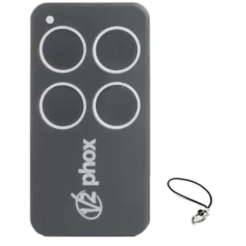 Gefradis - Télécommande V2 PHOX4-433 à 4 boutons pour porte de garage sectionnelle
