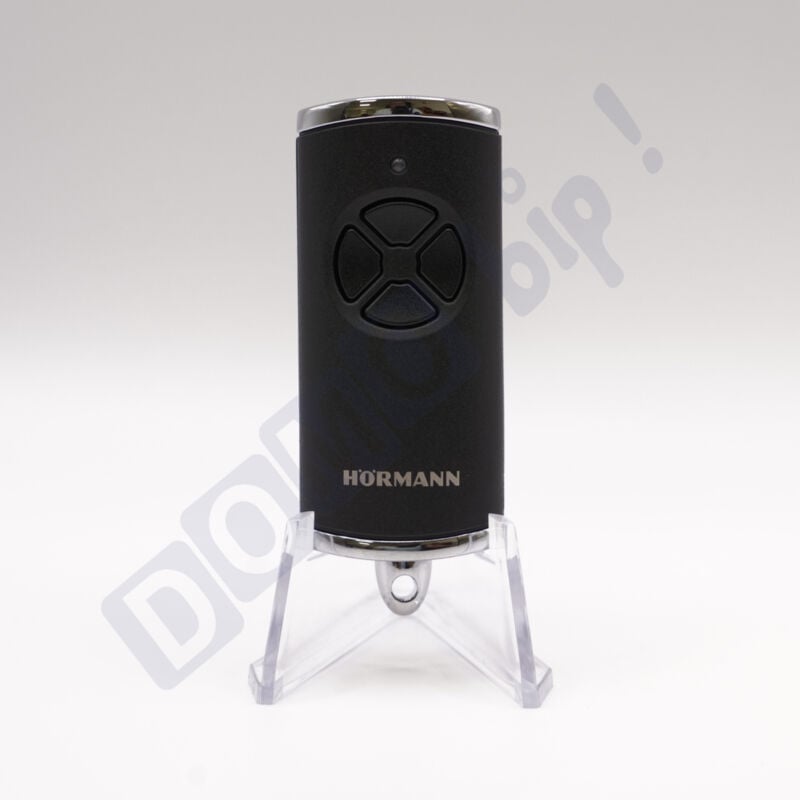 Hörmann HSE 4 BS Noir Chrome - Télécommande 4 canaux pour motorisation BiSecur - Référence : 4511732 - Fréquence : 868 MHz