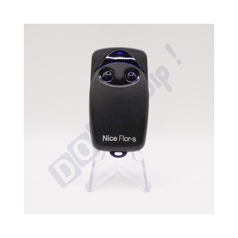 Nice - Télécommande flo2rs - 2 canaux 433.92 mhz - compatible récepteurs flox2r/floxi2r/ox2/ox4t - programmation sécurisée - pile fournie - ne pas