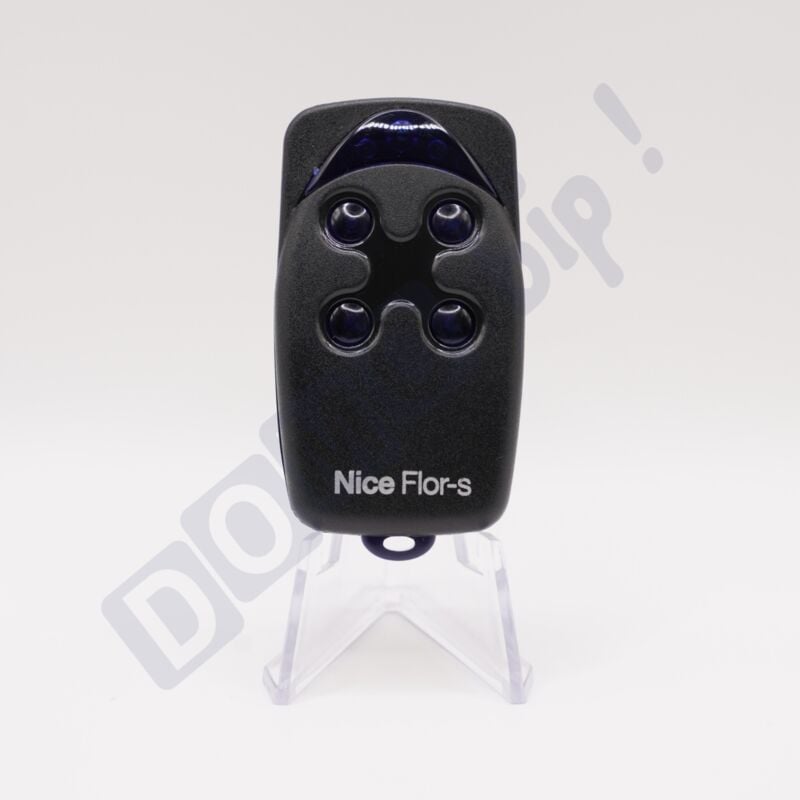 Nice - Télécommande flo4rs - 4 canaux 433.92 mhz - compatible récepteurs flox2r/floxi2r/ox2/ox4t - programmation sécurisée - pile fournie - ne pas