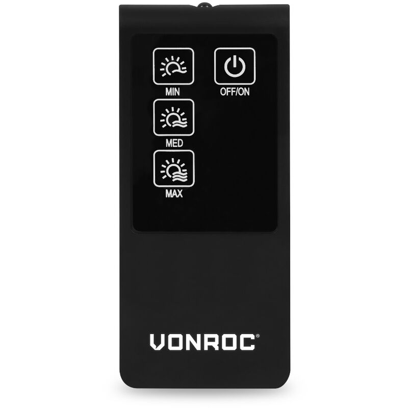Vonroc - Télécommande pour chauffage de terrasse Vesuvio 2000W PH512AC